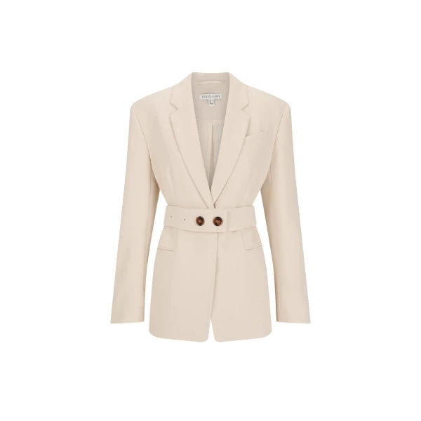 Shona Joy Irena Hourglass Single Breasted Blazer with Belt
