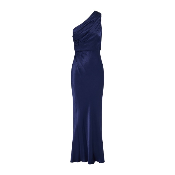 Shona Joy La Lune Gathered One Shoulder Maxi Dress