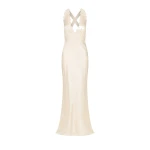 Shona Joy La Lune Lace Cross Back Maxi Dress