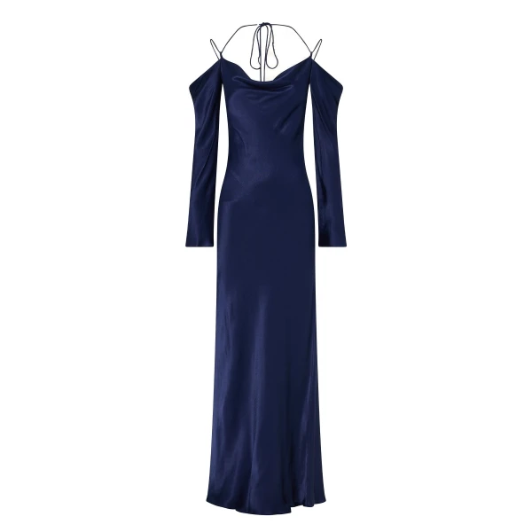Shona Joy La Lune Off Shoulder Tie Maxi Dress