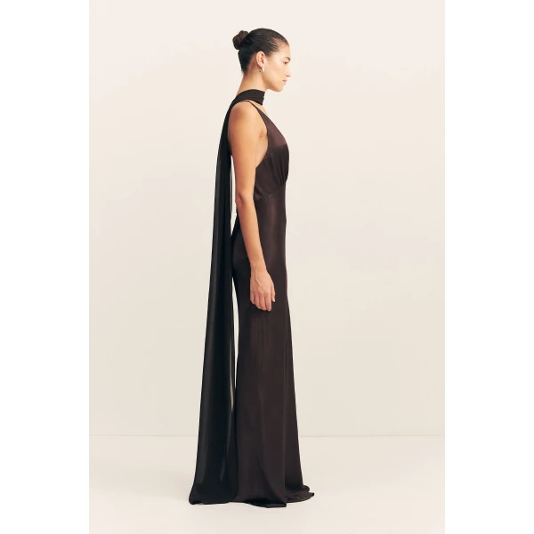 Shona Joy Lucent Scarf in Black, view 6