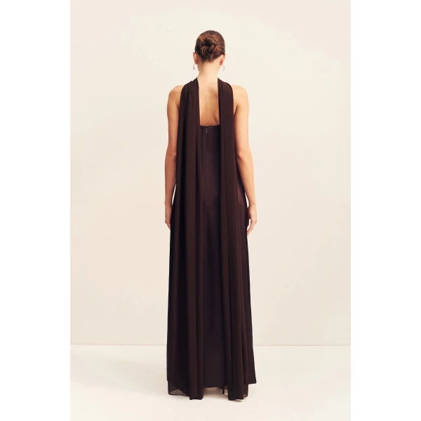 Shona Joy Lucent Scarf in Espresso, view 6