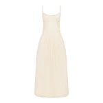 Shona Joy Marlowe Linen Blend Bustier Maxi Dress