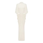 Shona Joy Miro Slinky Jersey Cape Draped Maxi Dress