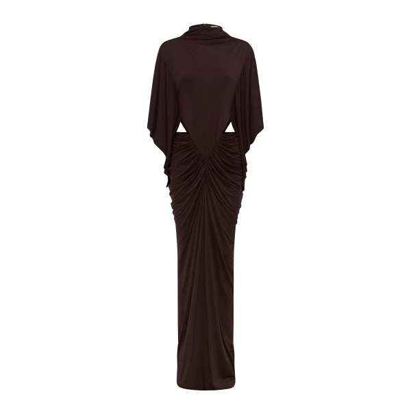 Shona Joy Miro Slinky Jersey Cape Maxi Dress