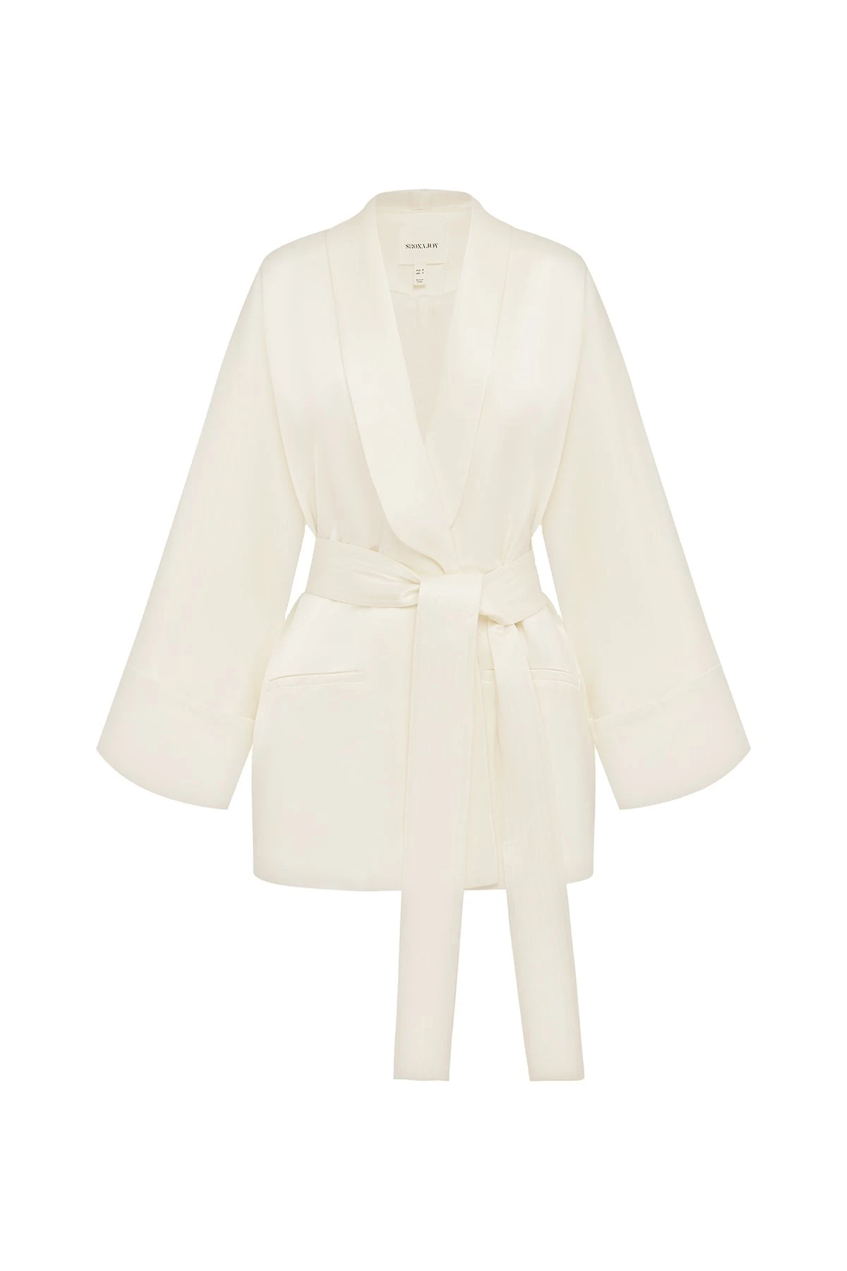 Shona Joy Savanna Belted Jacket in Ivory – Jackets – Australian Luxury Eventwear at Luxury Shoes Shona Joy Savanna Belted Jacket