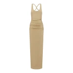 Shona Joy Stellar Lurex Scoop Neck Maxi Dress