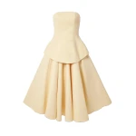 Solace London The Ada Midi Dress in Pearl | Midi Dresses | Luxury Shoes 