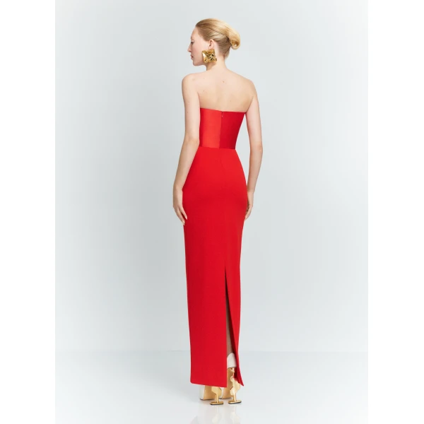 Solace London The Afra Maxi Dress in Red
