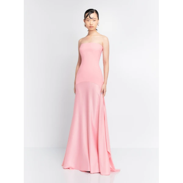 Solace London The Alessandra Maxi Dress in Powder Pink