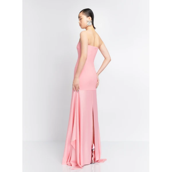 Solace London The Alessandra Maxi Dress in Powder Pink