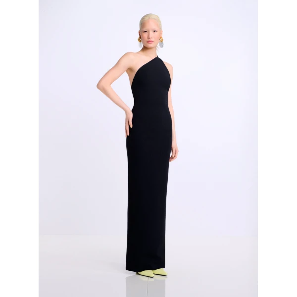 Solace London The Alexandra Maxi Dress in Black