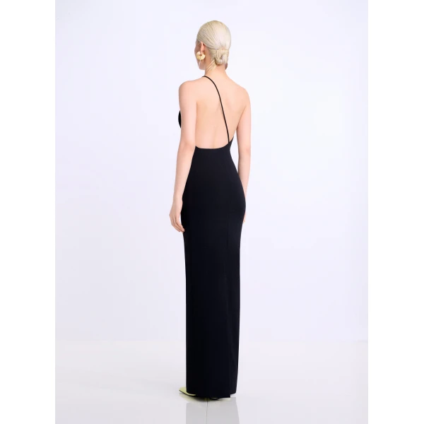 Solace London The Alexandra Maxi Dress in Black