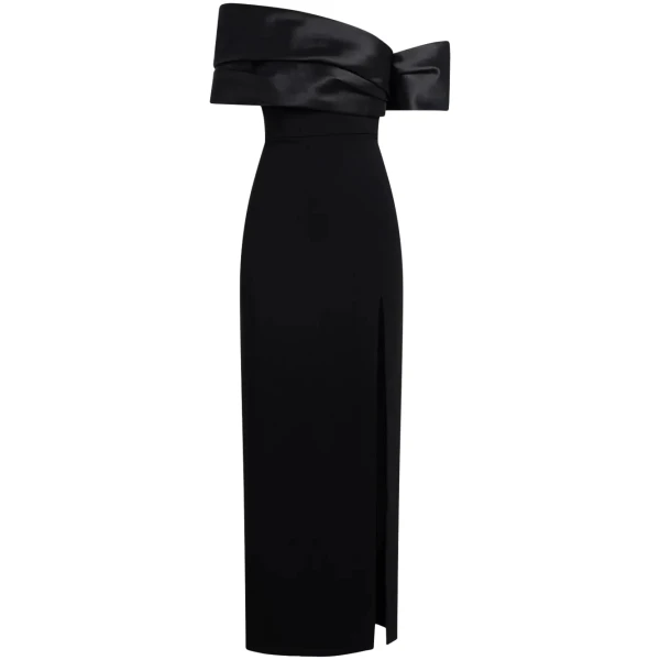Solace London The Alexis Maxi Dress in Black | Maxi Dresses | Luxury Shoes 