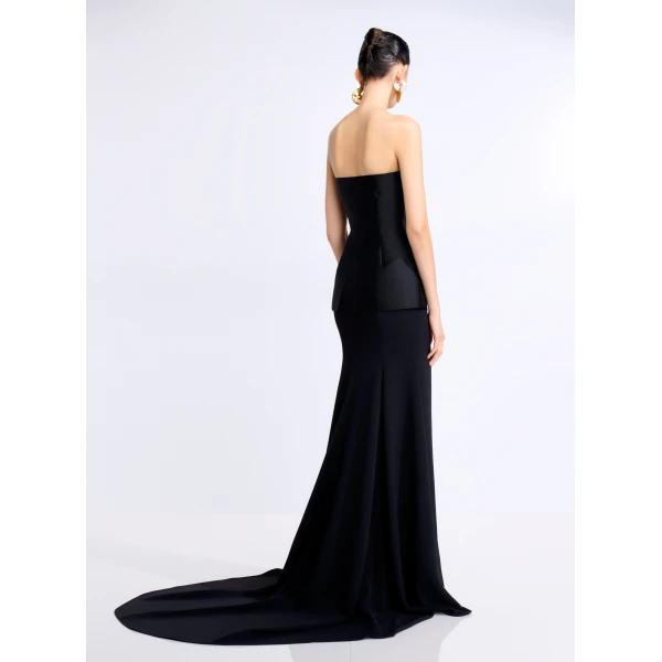 Solace London The Alia Maxi Dress in Black