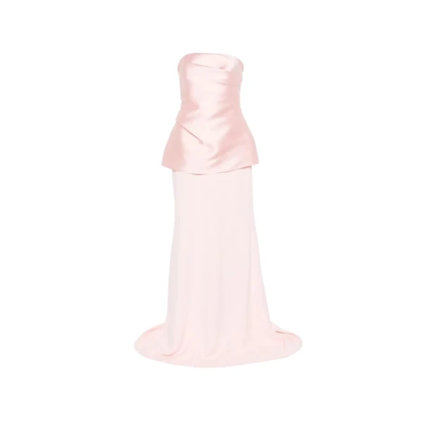 Solace London The Alia Maxi Dress in Camellia Pink | Maxi Dresses | Luxury Shoes 