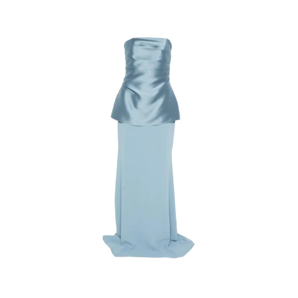 Solace London The Alia Maxi Dress in Slate Blue | Maxi Dresses | Luxury Shoes 