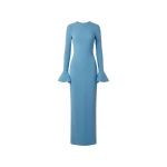 Solace London The Alicia Maxi Dress in Slate Blue | Maxi Dresses | Luxury Shoes 