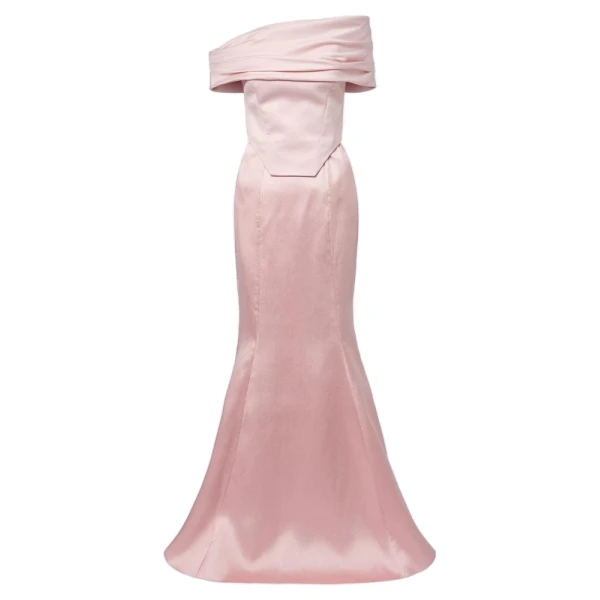 Solace London The Alta Maxi Dress in Pale Pink | Maxi Dresses | Luxury Shoes 