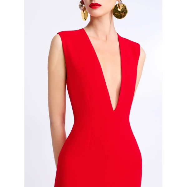 Solace London The Althea Maxi Dress in Red
