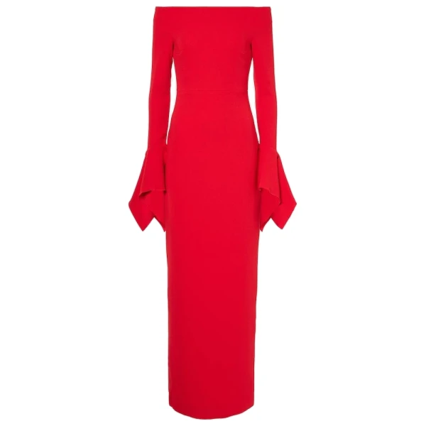 The Amalie Maxi Dress in Red