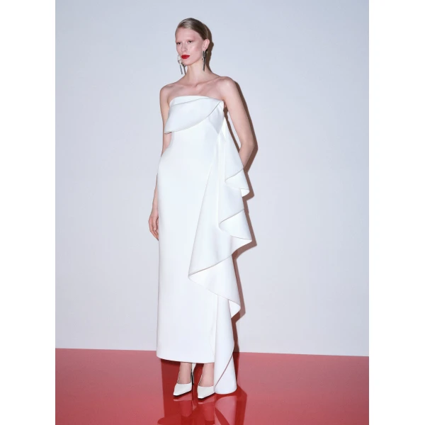 Solace London The Andress Maxi Dress in Cream