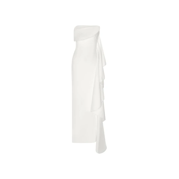 Solace London The Andress Maxi Dress in Cream | Maxi Dresses | Luxury Shoes 