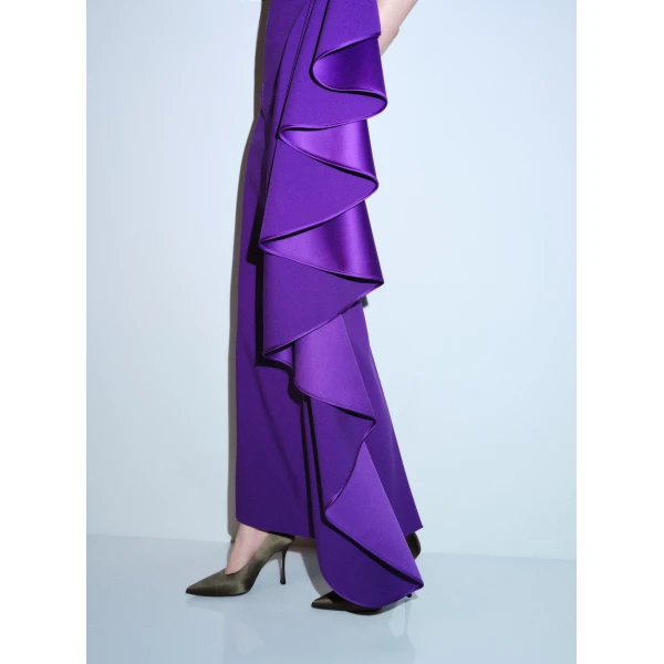Solace London The Andress Maxi Dress in Deep Orchid