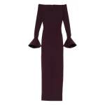 Solace London The Anica Maxi Dress in Plum | Maxi Dresses | Luxury Shoes 
