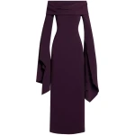 Solace London The Arden Maxi Dress in Aubergine | Maxi Dresses | Luxury Shoes 