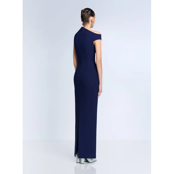 Solace London The Arion Maxi Dress in Navy