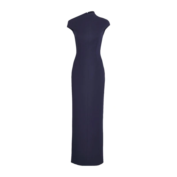 Solace London The Arion Maxi Dress in Navy | Maxi Dresses | Luxury Shoes 