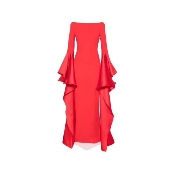 Solace London The Astria Maxi Dress in Red | Maxi Dresses | Luxury Shoes 