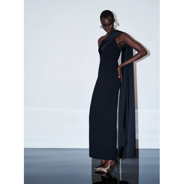Solace London The Audran Maxi Dress in Black
