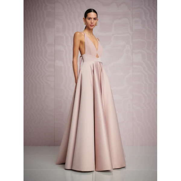 Solace London The Avallon Maxi Dress in Oyster