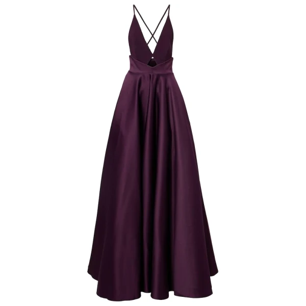Solace London The Avallon Maxi Dress in Plum | Maxi Dresses | Luxury Shoes 