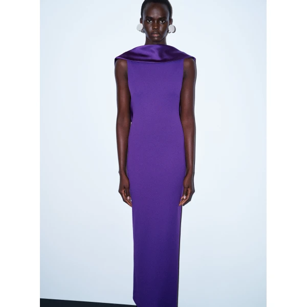 Solace London The Barbeau Maxi Dress in Deep Orchid
