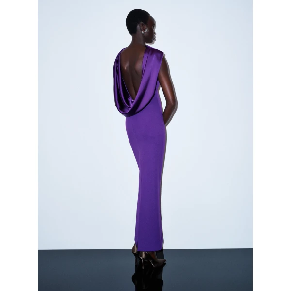 Solace London The Barbeau Maxi Dress in Deep Orchid