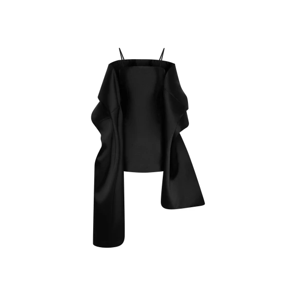 Solace London The Bessette Mini Dress in Black | Mini Dresses | Luxury Shoes 