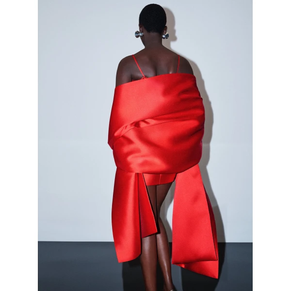 Solace London The Bessette Mini Dress in Red