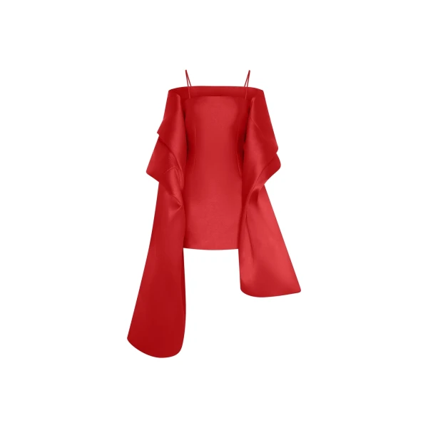 Solace London The Bessette Mini Dress in Red | Mini Dresses | Luxury Shoes 