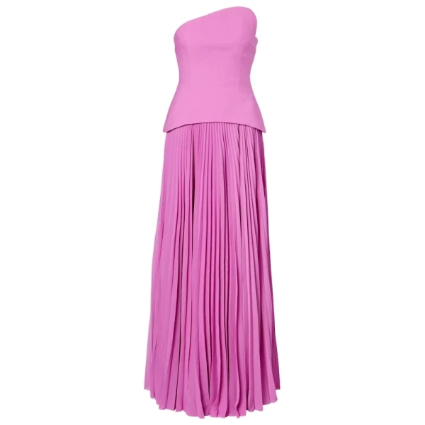 Solace London The Britt Maxi Dress in Berry Pink | Maxi Dresses | Luxury Shoes 