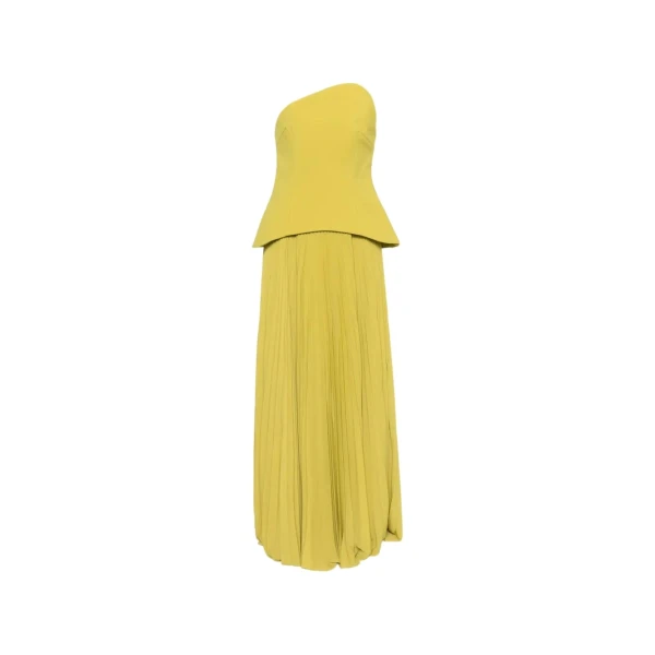 Solace London The Britt Maxi Dress in Chartreuse | Maxi Dresses | Luxury Shoes 