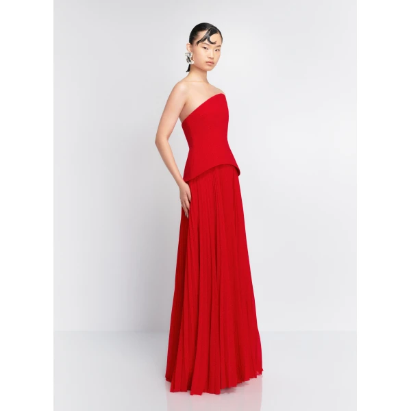 Solace London The Britt Maxi Dress in Red