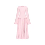 Solace London The Callisto Maxi Dress in Pale Pink | Maxi Dresses | Luxury Shoes 