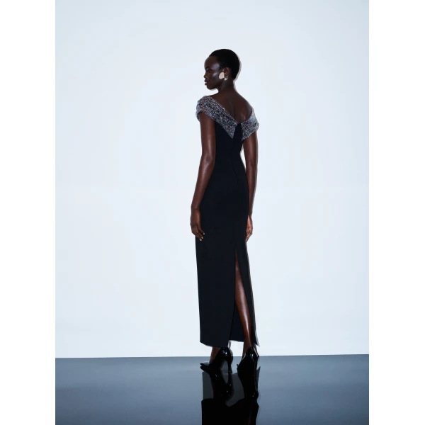 Solace London The Cardinale Maxi Dress in Black
