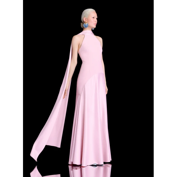 Solace London The Cece Maxi Dress in Petal Pink