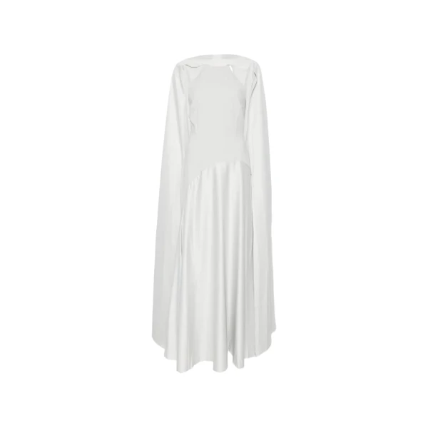 The Cece Maxi Dress in Silver