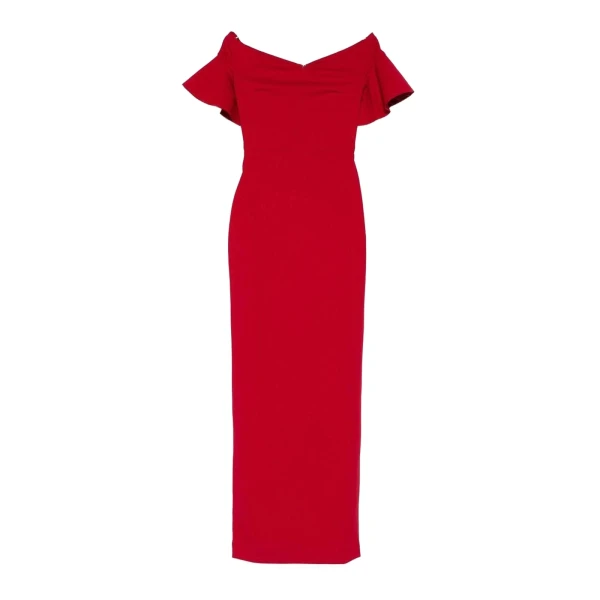 Solace London The Cielo Maxi Dress in Crimson Red | Maxi Dresses | Luxury Shoes 
