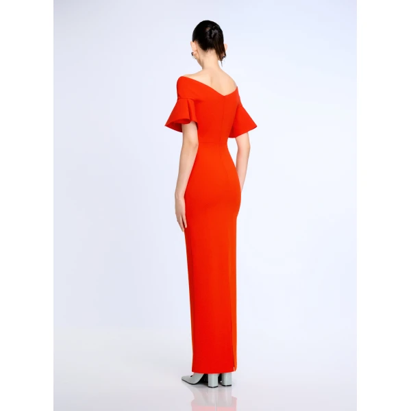 Solace London The Cielo Maxi Dress in Scarlet